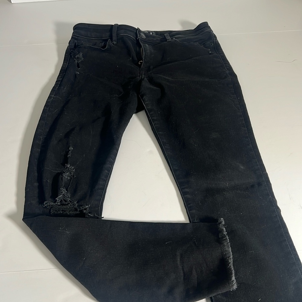 Abercrombie and Fitch Black distressed Jean.